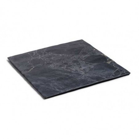 Plato Cuadrado "Stone" En Melamina - 285 X 285 Mm - Lacor