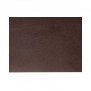 Set de mesa rectangular de cuero marrón granulado Rinia - 45x30 cm - Lacor