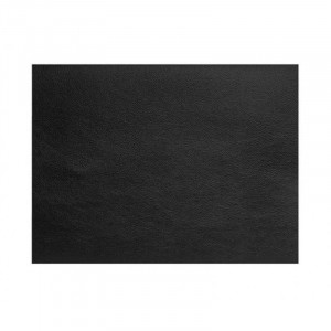 Set de mesa rectangular de cuero negro granulado Cos - 45x30 cm - Lacor