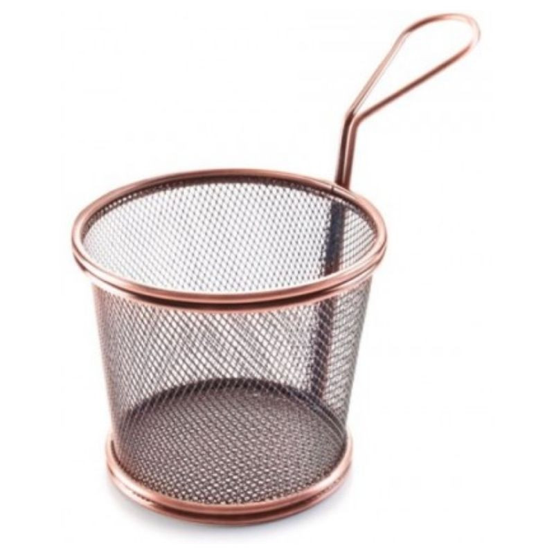 Cesta cónica de acero inoxidable bronce - Ø 12 cm - Lacor