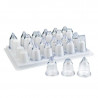 Set of 24 Acrylic Decorating Nozzles - Lacor