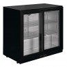 Arrière-Bar Negro 2 Puertas Corredizas 180 Botellas - 208 L - POLAR