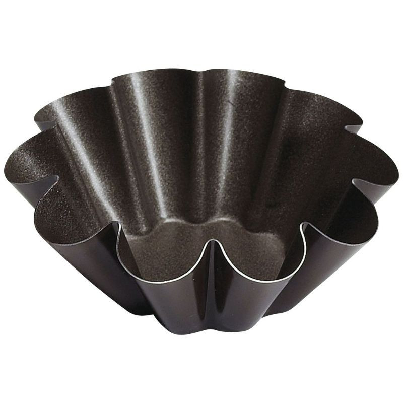 Steel Brioche Mold - 10 Ribs - Ø 80 mm - Tellier