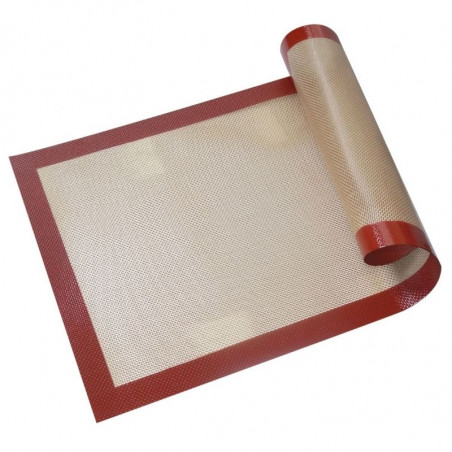 Tapis de Cuisson Toile de Verre et Silicone - 300 x 400 mm - Tellier