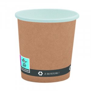 Kraft Cardboard Cup - 18 cl - Pack of 50