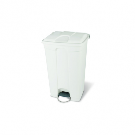 Cubo de basura con pedal blanco de 90 L de la marca Probbax