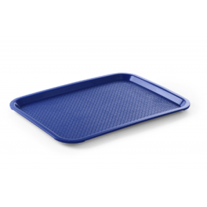 Bandejita rectangular para comida rápida - Modelo pequeño 265 x 345 mm - Azul