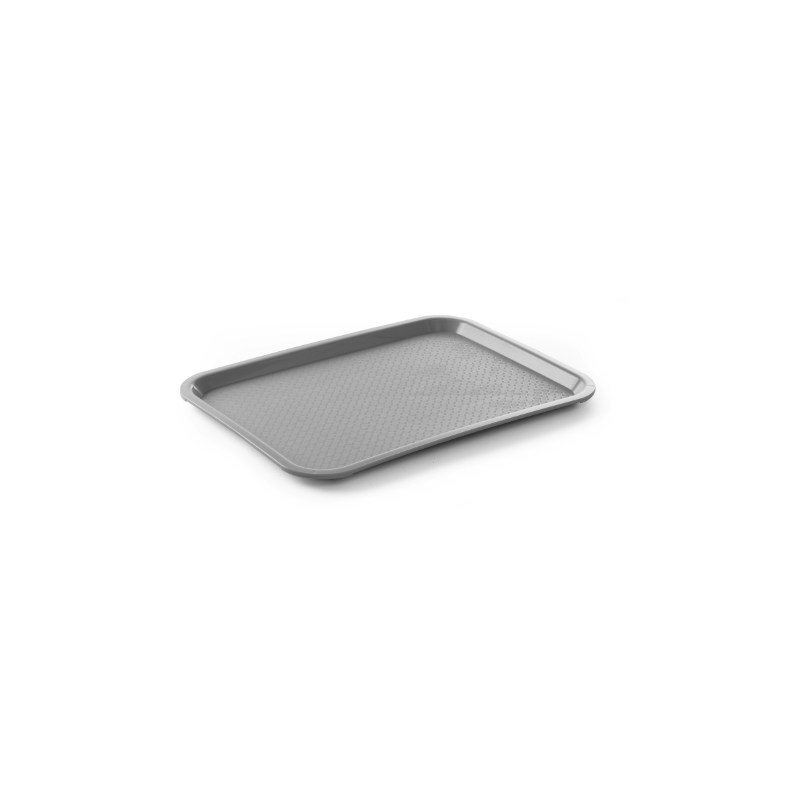 Bandejita rectangular para comida rápida - Modelo pequeño 265 x 345 mm - Gris