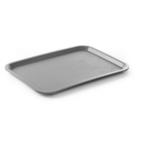 Bandejita rectangular para comida rápida - Modelo pequeño 265 x 345 mm - Gris