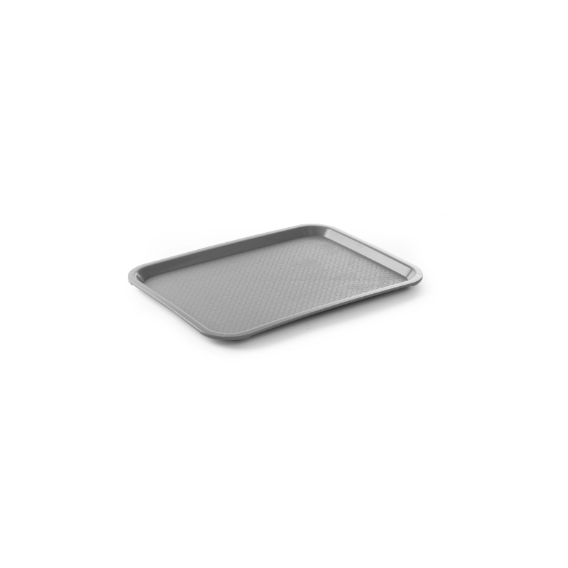 Plateau Rectangulaire FastFood - Grand Modèle 450 x 350 mm - Gris