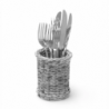 Round Cutlery Basket - Gray