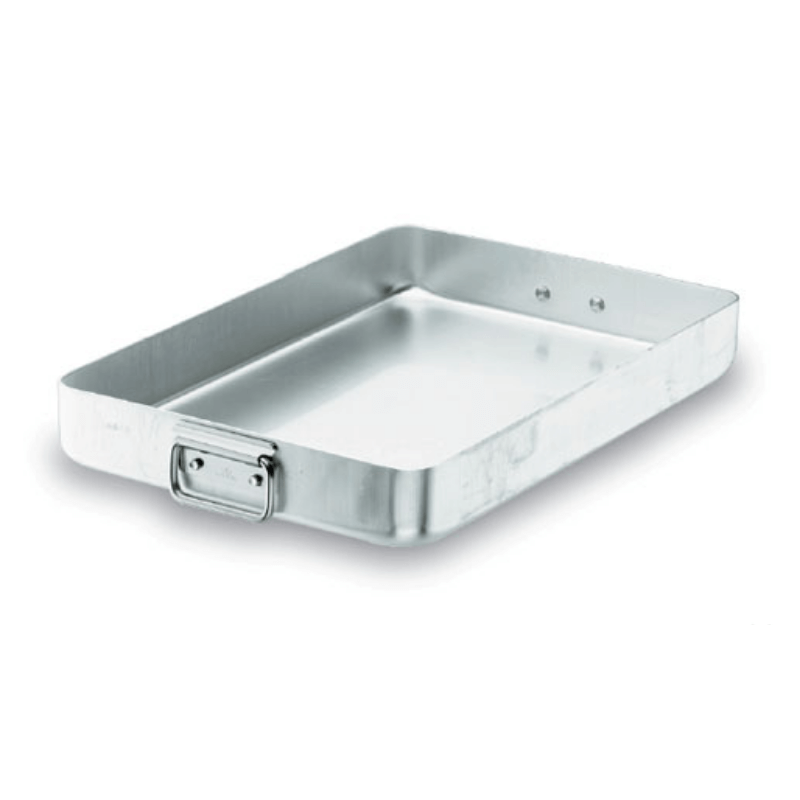 Fuente de horno profesional con asas abatibles - Chef-Aluminio - 45 x 32 cm