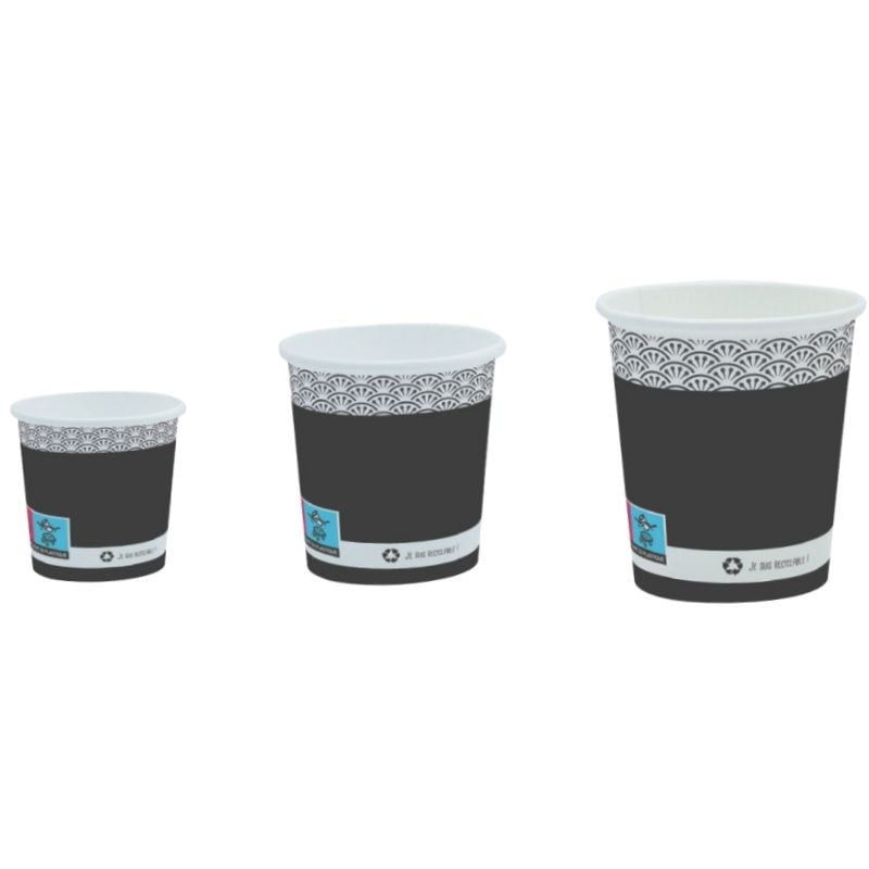 Elegance Cardboard Coffee Cup - 10 cl - Eco-friendly - Pack of 50