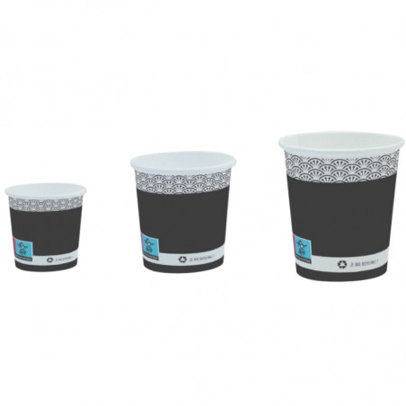 Vaso de café de cartón Elegance - 10 cl - Eco-responsable - Lote de 50