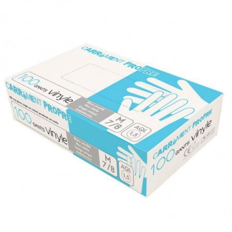 Vinyl Gloves Size M - Pack of 100