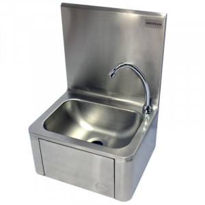 Knee-Operated Hand Wash Basin