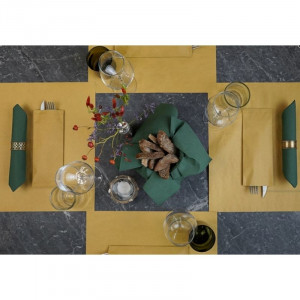 Neutral Paper Straw Placemat - 400 x 300 mm - Pack of 100