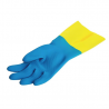 Guantes Impermeables de Protección Química Ligera Azules y Amarillos Mapa 405 - Talla L - Mapa