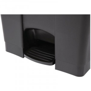 Black 87L Pedal Kitchen Bin - Jantex - Fourniresto