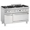 Fourneau 6 Fuegos con Horno a Gas GN 2/1 y Armario Serie 700