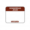 Etiqueta de trazabilidad Label FreshEasy - Jueves - 30 x 25 mm - Lote de 1000 - LabelFresh