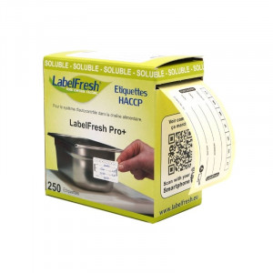 Etiqueta de trazabilidad LabelFresh Soluble Pro - Lunes - 60 x 30 mm - Lote de 250 - LabelFresh