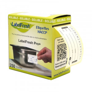 Etiquetas de trazabilidad - LabelFresh soluble - 60 x 30 mm - Lote de 250 - LabelFresh