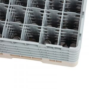 Glass Rack 36 Compartments Camrack Beige - W 500 x D 500mm - Cambro