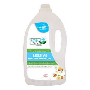 Detergente líquido hipoalergénico - Perfume de almendra y membrillo - 5 L - Acción verde