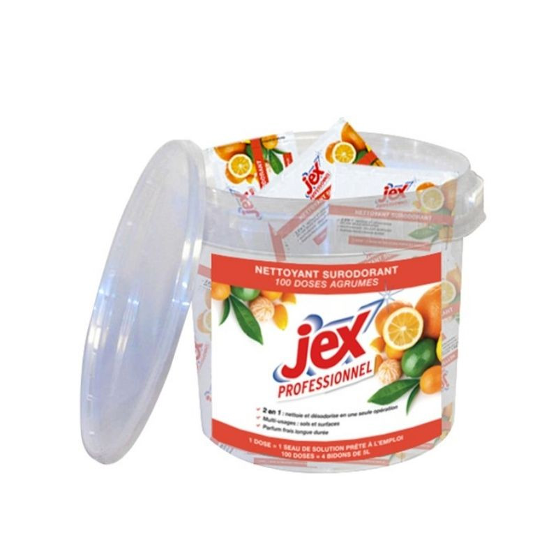 Doses Nettoyantes Surodorantes Agrumes - Lot de 100 - Jex Doses Nettoyantes Surodorantes Agrumes - Lot de 100 - Jex