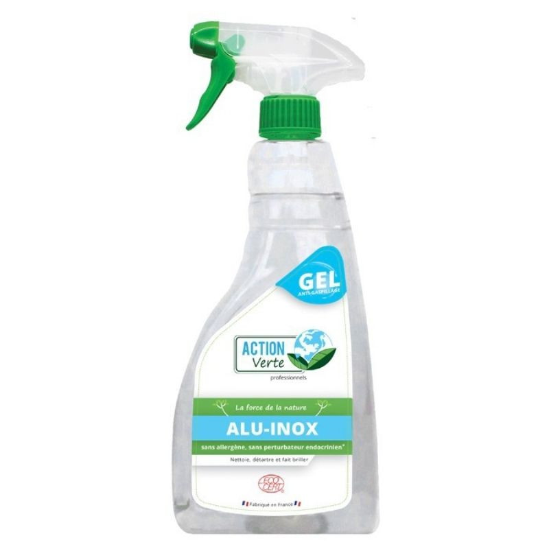 Gel Limpiador Desengrasante en Spray para Acero Inoxidable y Aluminio - 750 ml - Acción Verde