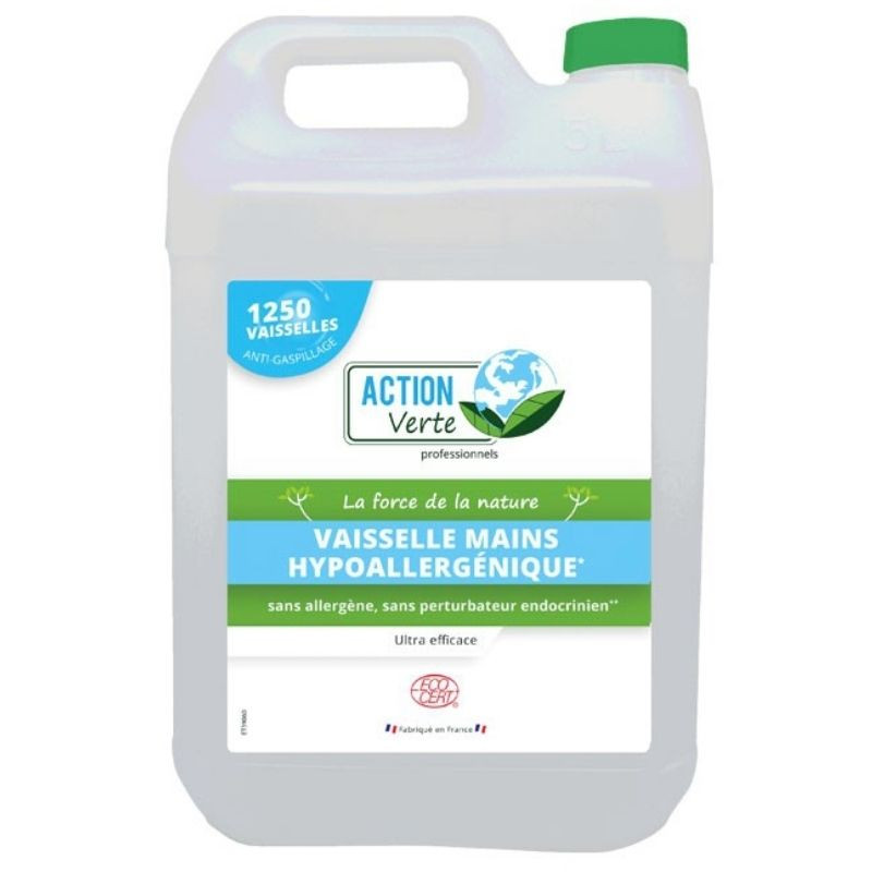 Detergente para vajillas clásico hipoalergénico - 5 L - Acción verde