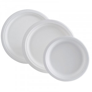 Assiette Ronde - Fibra Vegetal - 230 x 20,6 mm - Lote de 50 - FourniResto