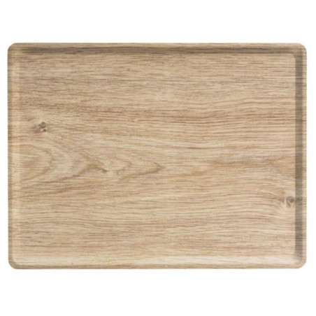 Bandeja Laminada Melaminada Rectangular - 280 x 200 mm - Roble Claro - Lote de 20