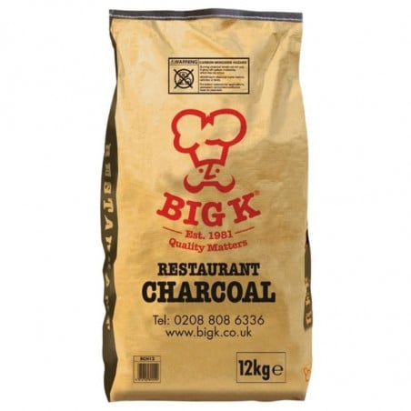 Carbón de leña natural FSC para barbacoa - 12 kg - Big K