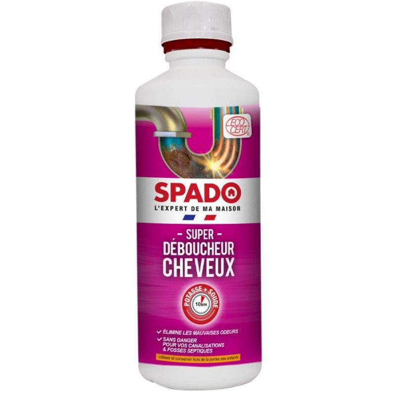 Desatascador de cabello para tuberías - 500 ml - SPADO