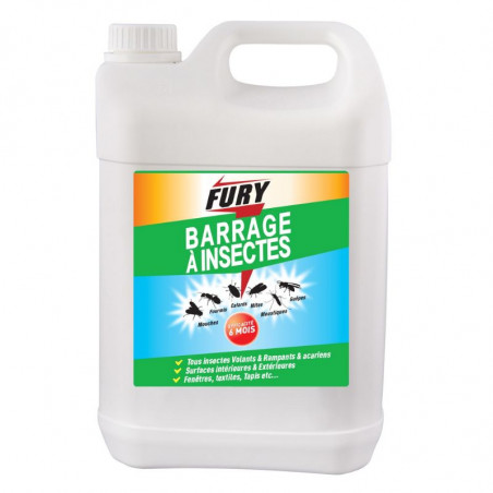 Barrage à Insectes Volants et Rampants - 5 L - FURY