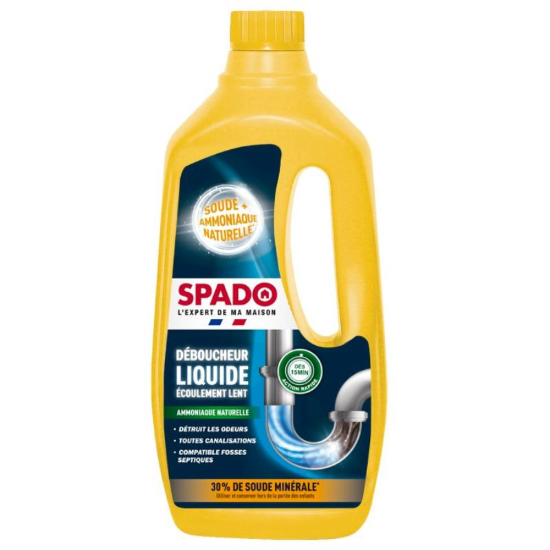 Desatascador líquido especial para desagües lentos - 1 L - SPADO