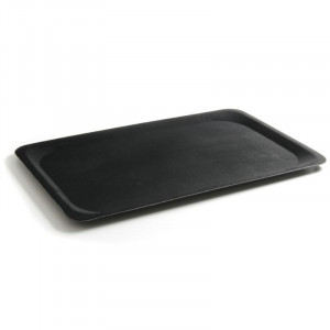 Bandeja rectangular de fibra de vidrio - Negro - Euronorm - Marca HENDI