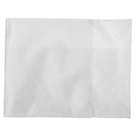 Servilletas Blancas de una sola capa 1 pliegue 90 x 120 mm - Lote de 6000 - FourniResto - Fourniresto