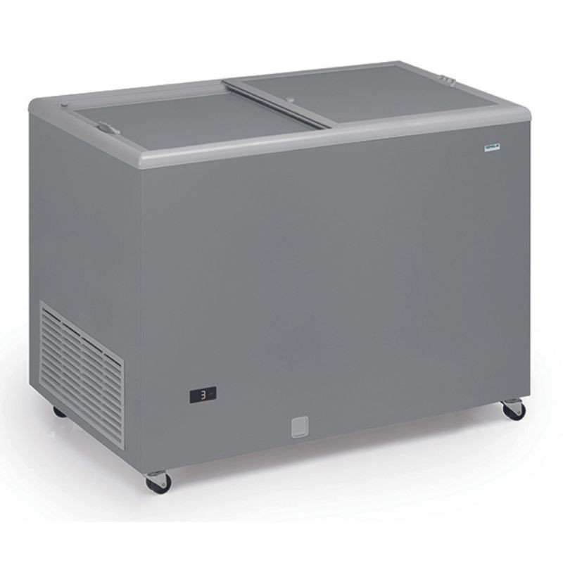 Professional Stainless Steel Chest Freezer with Opaque Lid - 300 L