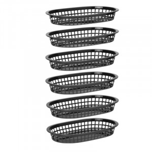 Fast-Food Service Basket - Black - Set of 6 - Hendi