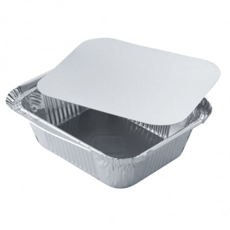 Bandeja de aluminio con tapa "Combi Pack" - 450 ml - Lote de 100