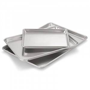 Placa de presentación de aluminio Dynasteel - 330 x 457 mm, ideal para profesionales culinarios.