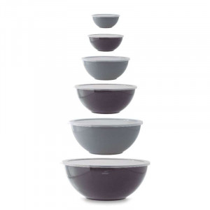 Set of 6 Multi Bowls in Polypropylene - Lacor