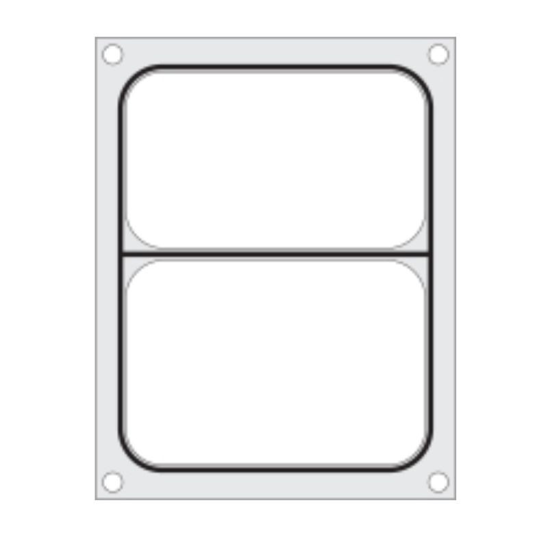 Sealing Matrix for Manual Sealer - 2 Compartments - Hendi