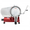 Professional Gravity Feed Red 300 mm Ham Slicer - Dynasteel