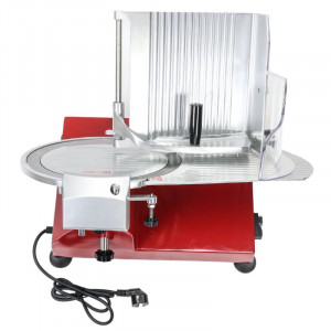 Professional Gravity Feed Red 300 mm Ham Slicer - Dynasteel