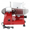 Professional Gravity Feed Red 300 mm Ham Slicer - Dynasteel