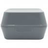 Caja de Hamburguesa Reutilizable Gris XL en PP - Lote de 24